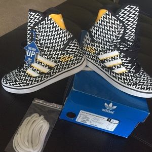 Black and White Adidas